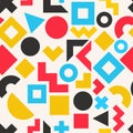 Colorful abstract geometric seamless pattern Royalty Free Stock Photo