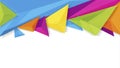 Colorful Abstract Geometric Triangles Background Design with Copy Space Royalty Free Stock Photo