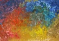 Colorful abstract gouache paint texture on paper, gradient background