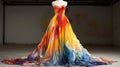 Colorful Abstract Gown A Fairytale-inspired Masterpiece