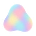 Colorful abstract gradient blob Royalty Free Stock Photo
