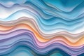 Colorful abstract gradient layers creating a serene wave pattern background