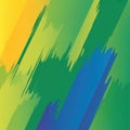 Colorful abstract gradient with overlapping green yellow blue and orange diagonal stripes Royalty Free Stock Photo