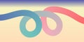 Colorful abstract gradient ribbon infinity loop vector Royalty Free Stock Photo