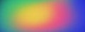 Colorful abstract grainy gradient horizontal background banner. Vivid noise effect texture illustration. Vibrant colors