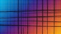 Colorful abstract grid pattern with intersecting lines over a Royalty Free Stock Photo