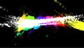 Abstract colorful splashes, vector EPS10. Bright rainbow colors. Royalty Free Stock Photo