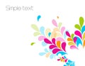 Colorful abstract illustration. Vector Royalty Free Stock Photo