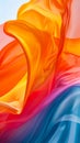 A colorful and abstract image of a flowing fabric Royalty Free Stock Photo