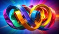 Colorful Abstract Infinity Loop of Endless Possibilities Royalty Free Stock Photo