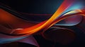 Colorful Abstract Light Wave Design on Dark Background Royalty Free Stock Photo