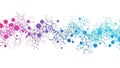 Colorful abstract molecular network Royalty Free Stock Photo