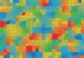 A colorful abstract mosaic pattern composed of irregular polygonal shapes in vibrant Royalty Free Stock Photo
