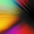 Colorful abstract motion blur background with streaks of light in yellow red orange blue green and purple, zoom perspective design Royalty Free Stock Photo