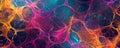 Colorful abstract neural network visualization