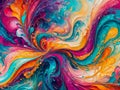 Colorful abstract painted background. Marbling art patterns as texture or background Royalty Free Stock Photo