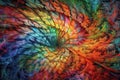 colorful abstract painting of fractals