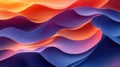 Abstract orange and purple waves Royalty Free Stock Photo