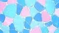 A colorful abstract pattern of irregular stones in pastel shades of blue and pink Royalty Free Stock Photo