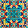 Colorful abstract patterns, stained glass. Ramadan as a time of fasting and prayer for Muslims Royalty Free Stock Photo