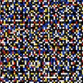 Colorful Abstract Pixel Mosaic Pattern with Vibrant Geometric Design. Royalty Free Stock Photo