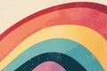 Colorful abstract rainbow design with soft curves and textures Royalty Free Stock Photo
