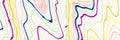 Colorful abstract scribble by felt-tip pen, handwritten lines by marker, random sketches as abstract background on white Royalty Free Stock Photo