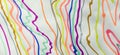 Colorful abstract scribble by felt-tip pen, handwritten lines by marker, random sketches as abstract background on white Royalty Free Stock Photo