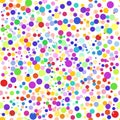 Colorful abstract seamless background, pattern. Colorful dots, circles, confetti. Royalty Free Stock Photo