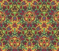 Colorful abstract seamless pattern, background. Composed of colored shapes.