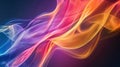 Colorful abstract smoke waves Royalty Free Stock Photo