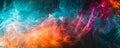 Colorful abstract smoke waves Royalty Free Stock Photo