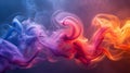 Colorful abstract smoke waves Royalty Free Stock Photo