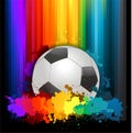 Colorful abstract soccer background Royalty Free Stock Photo