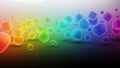 Colorful abstract soft shapes on gradient Royalty Free Stock Photo