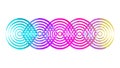 Colorful Abstract Sound Waves, Dynamic Audio Elements, vector design Generative AI Royalty Free Stock Photo