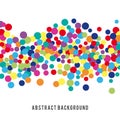 Colorful abstract spot background