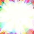 Colorful Abstract (Square Frame Edge for Social Media with copyspace)