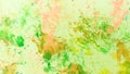 Colorful Abstract Summer. Watercolor Summer. Texture Frame. Set Water. Paint Flow. Design Fluid. Art Background. Splash Royalty Free Stock Photo