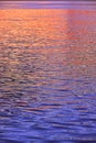 Colorful Abstract Sunrise Reflection On Danube River in Galati, Romania Royalty Free Stock Photo