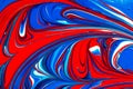 Multicolored paint swirls abstract background Royalty Free Stock Photo