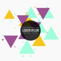Colorful abstract triangle background design Royalty Free Stock Photo