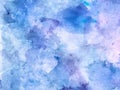 Colorful abstract vector background. Soft blue watercolor stain Royalty Free Stock Photo