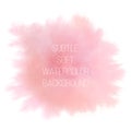 Colorful abstract vector background. Soft pink watercolor stain.