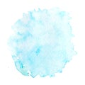 Colorful abstract vector background. Soft watercolor stain. Watercolor painting. Blue watercolor splash Royalty Free Stock Photo