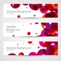 Colorful abstract vector banners Royalty Free Stock Photo