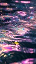 colorful abstract water reflection with ripples and light Royalty Free Stock Photo