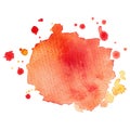 Colorful abstract watercolor stain with splashes and spatters. Modern creative background for trendy design Royalty Free Stock Photo