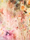 Colorful abstract watercolor wall art