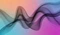 Colorful abstract wave patterns create a dynamic visual experience over a gradient background Royalty Free Stock Photo